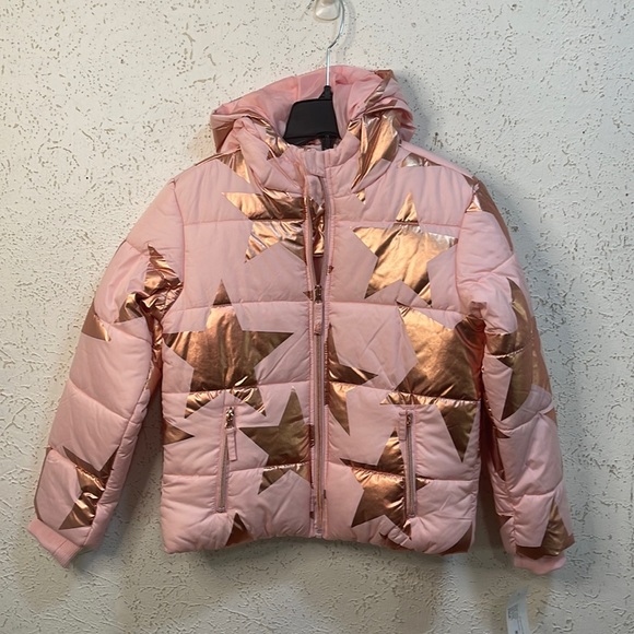 S Rothschild & Co Big Girls Star-Print Puffer Coat - Picture 5 of 6